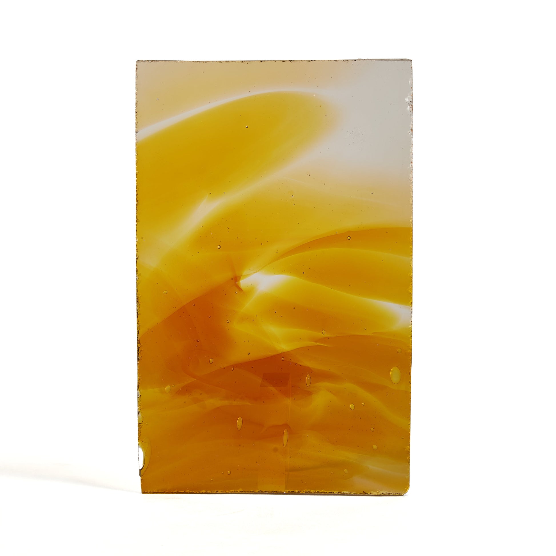 Streaky Gold Topaz Norman Slab Glass Pane